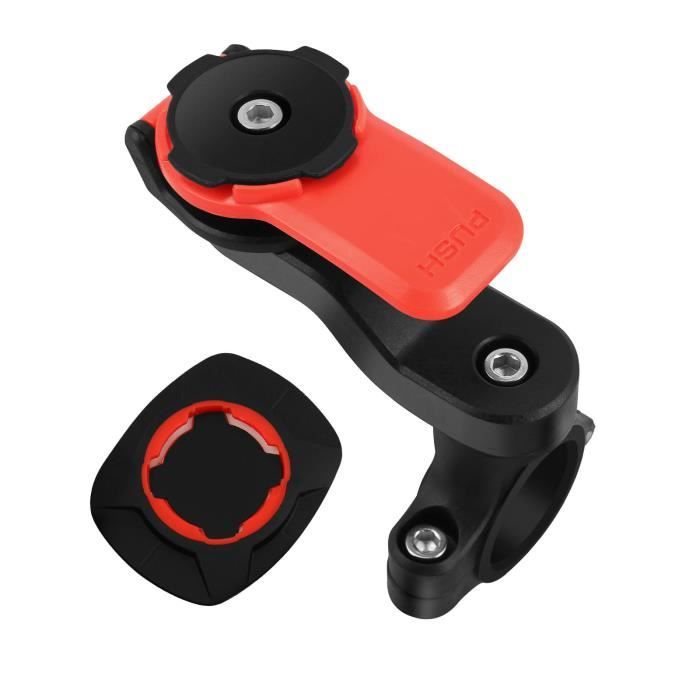 Support Vélo Moto Trottinette pour Smartphone Fixation Guidon Sécurisée Noir