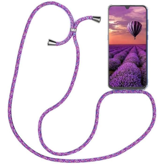 Coque Collier Honor Magic 4 Lite 5G Honor X9 Transparent Silicone avec Cordon Collier Necklace Lanyard Téléphone avec CordTQ