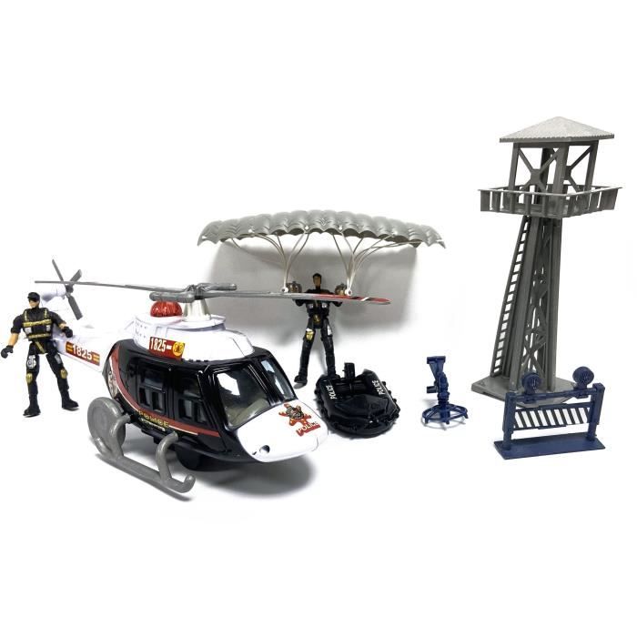 Coffret Police Hélicoptère + Tour de contrôle