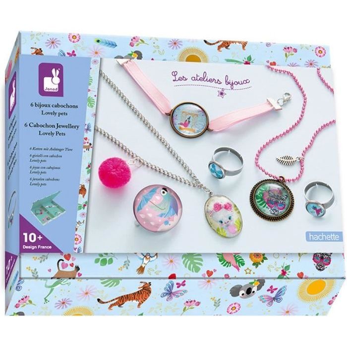 Kit Créatif - bijoux Cabochons Lovely Pets - Loisirs créatifs - Motricité fine - Coffrets d'activités