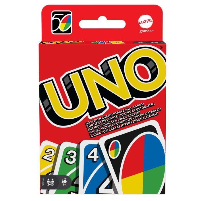 Mattel Games - Uno - Jeu de Cartes Famille - 2 à 10 joueurs - Dès 7 ans