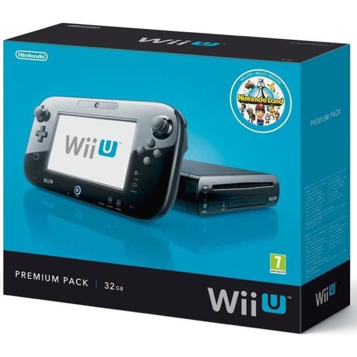Console Nintendo Wii U 32 Go noire - 'Nintendo Land Premium Pack