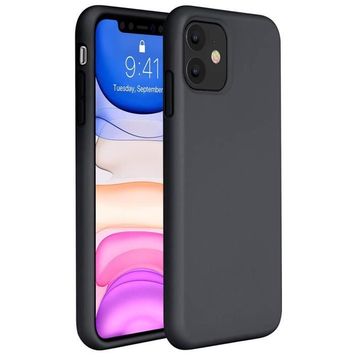 Coque iPhone 11 Silicone Noir
