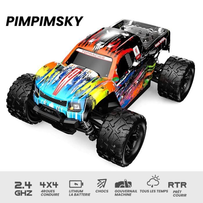 PIMPIMSKY RC Voiture 1/18 Echelle 2.4Gh 40KM/H Haute Vitesse Electrique Buggy+ Télécommandée