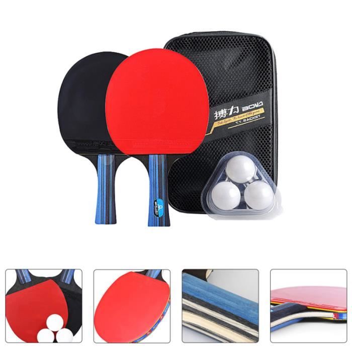 1 Ensemble de pagaies de ping-ping chics pour raquette de tennis de table - cadre de tennis de table tennis de table - pong