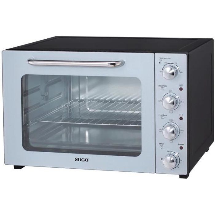 48L FOUR ELECTRIQUE AVEC ROTISSOIRE CONVECTION ET FONCTIONS - Gril, Rôti, Toast, Rôtissoire, Cuisson à convection, 1800W