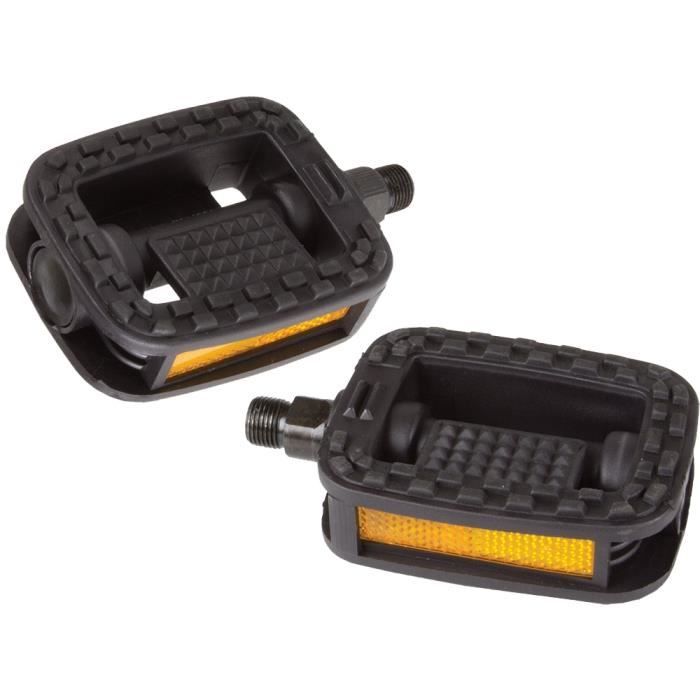 TOM Plate-forme Pédale vélo de ville FP-826 9/16 pouces noir par set