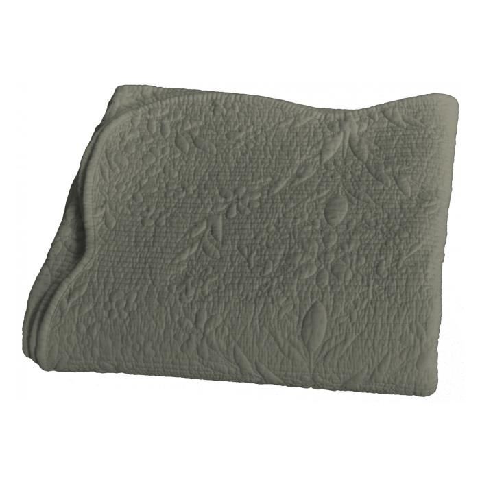 Couvre lit boutis Hanayo Vent du sud - Couleur: Couvre lit boutis Hanayo Taupe-Taupe$Marron - Taille de couvre lit boutis: 180 x 23