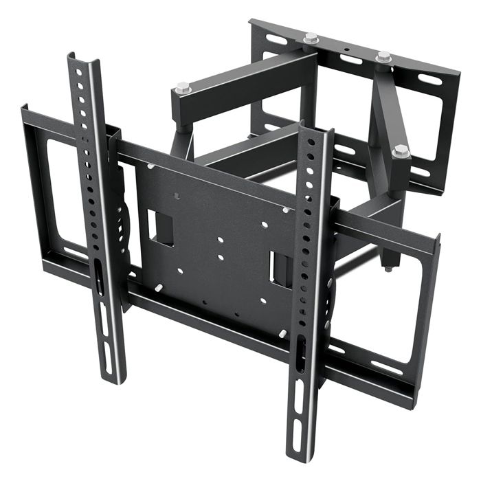 Support Mural TV HD4K Inclinable Noir - Pour écrans 17 à 42 Pouces, VESA 200x200