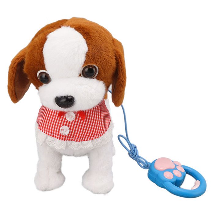 Meilleurs prix pour Jouet interactif en peluche électronique pour chien qui marche et aboie avec télécommande et laisse pour enfants