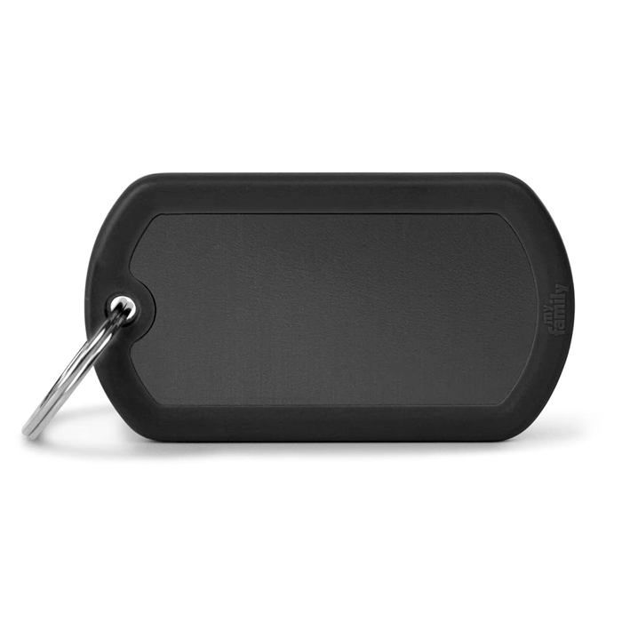 Comparer les prix de My family - HTA05BLACK - MyFamily Medaille pour chien Made in Italy Hushtag Militaire Noir collection Hushtag