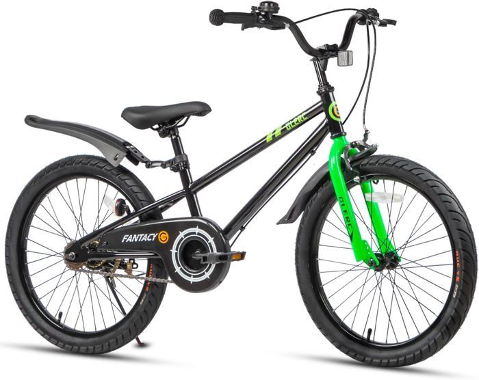 Glerc Vélo Enfant 20 Pouces avec Kickstand Garde-Boue Sport pour