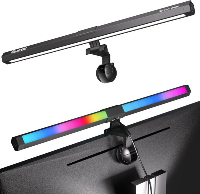 LED Lampe Ecran PC USB dordinateur 40CM RGB Light Bar Monitor Computer Lumière Ambiante Réglable 15 Couleurs d Eclairage
