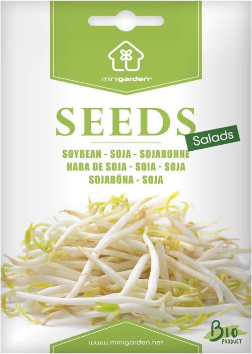 Meilleurs prix pour Germes de soja (verts), Graines prêt à Pousser Minigarden, 100% Naturelles sans Propagateurs Chimiques ni Génie Génétique, inclut