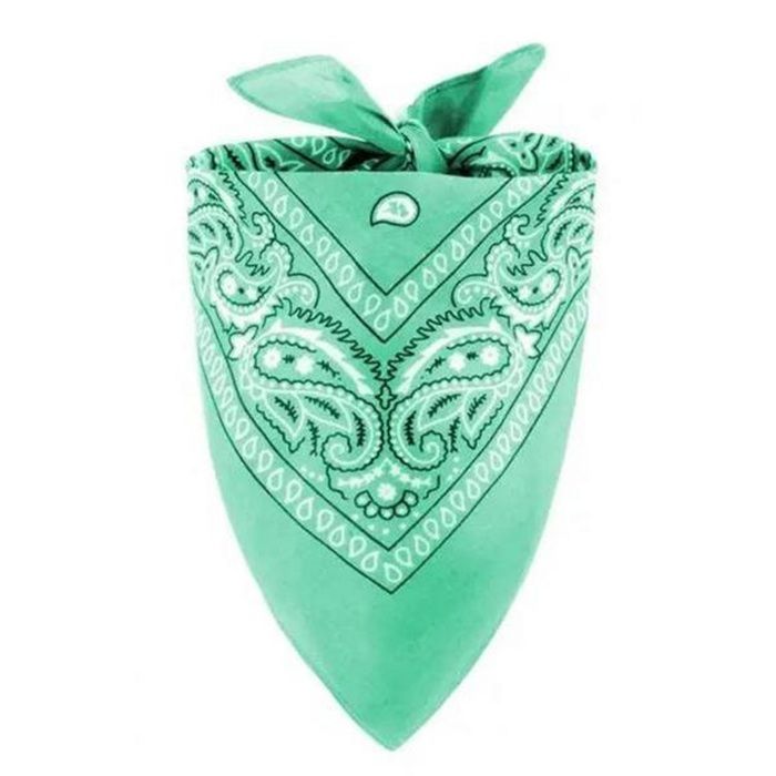 Meilleurs prix pour Bandana vert deau 55 X 55 (coton)