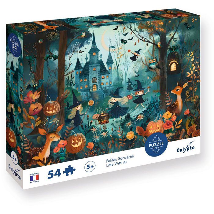 Puzzle - SENTOSPHERE - 54 pièces - Les Petites Sorcières - Inventer des histoires - dès 5 ans Puzzle - SENTOSPHERE - 54 pièces - Les Petites Sorcières - Inventer des histoires - dès 5 ans