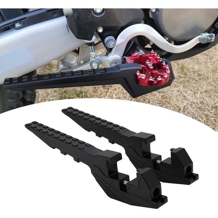 Platine Repose-pied Passager Gauche Pour Moto - Cale Pied Rond - Occasion Avec Traces