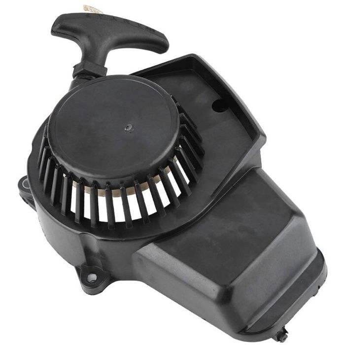 Tirez le démarreur 47-49cc 2 temps pour allumeur universel de quad de saleté de moto(Noir) lanceur pocket bike