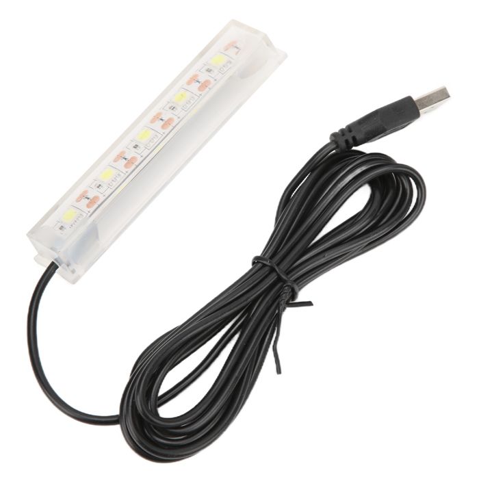 Meilleurs prix pour Vvikizy Lumière daquarium Lumière LED pour Aquarium petit réservoir de poissons Betta USB lumière blanche animalerie vegetale