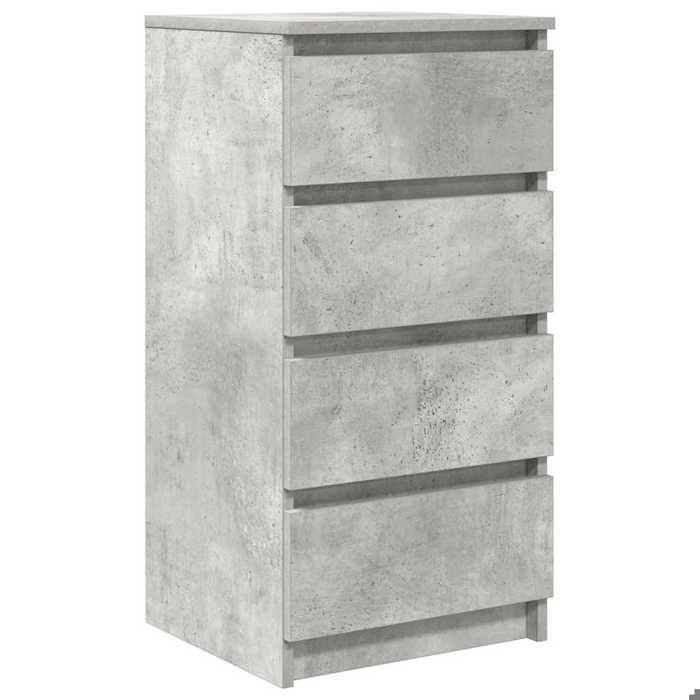 SOLDE DHIVER®Buffet de Cuisine KENNETH - ENFILADE - Armoire Bas vitrine gris béton 37 5x35x76cm - Bois dingénierie - 329393