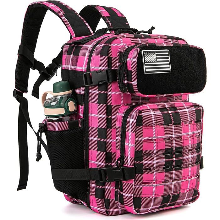 Sac à Dos Tactique Homme 25L/45L – MOLLE Sac de Sport et Randonnée Poche Gourde – Grande Capacité ros CLASSE PREPA GRANDES ECOLES