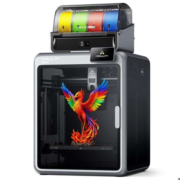 Creality K2 Pro Combo Imprimante 3D Multicolore avec CFS Vitesse Maximale de 600mm/s Double Caméra IA Entièrement Assemblée