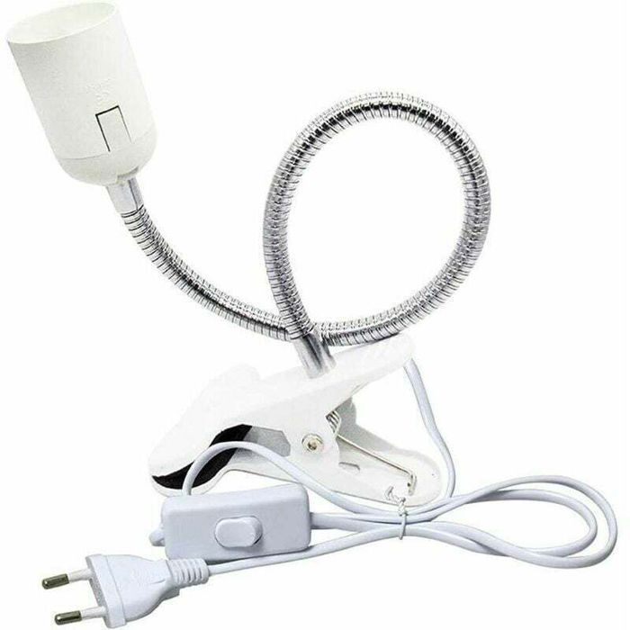 Spot E27 Pince Lampe Lecture Lit 230V Cable Douille Clipsable Interrupteur Lampe Pince E27 Clip Lampe Cygne Flexible Acquarium