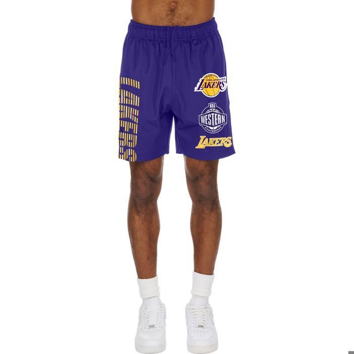 Shorts - NEW ERA - MATCH Los Angeles Lakers - Stretch - Matière légère - Taille élastique Shorts - NEW ERA - MATCH Los Angeles Lakers - Stretch - Matière légère - Taille élastique