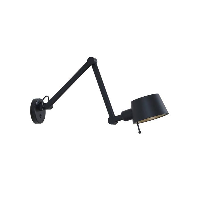 Applique murale - Lucande - lampe murale - - noir doré