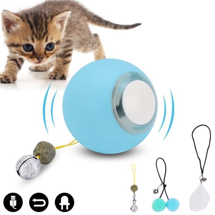 ☆ Jouet Interactif pour chat chaton Balle Intelligente