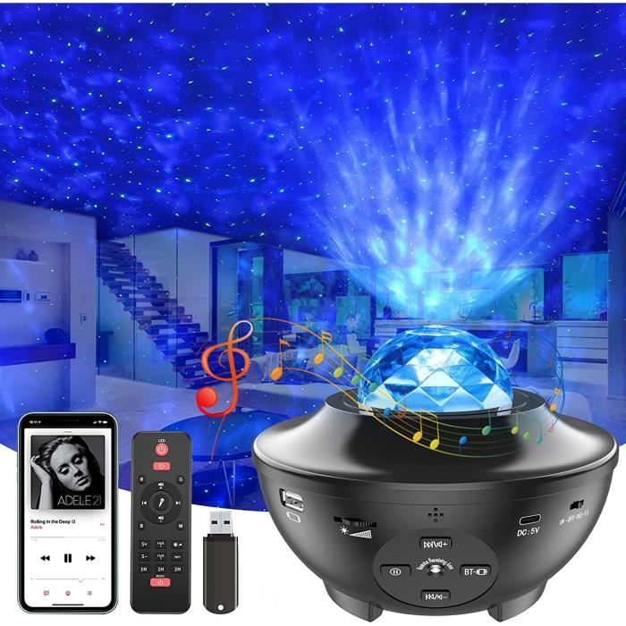 YAYZA! Projecteur Ciel Étoilé LED Abeille – Lampe Galaxie Avec Télécommande, Fluide Et Réglable – Pour Enfants, Adultes, Fêtes – Alimentation USB