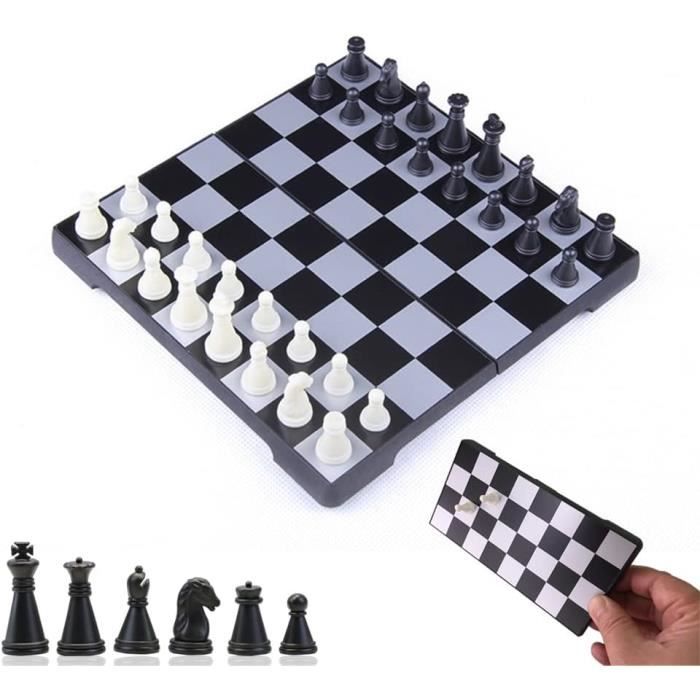 Engelhart Jeu D’échecs Magnétique Voyage – 16 Cm, Compact, Pliable, Pièces Aimantées – Dès 6 Ans – Stratégie Et Réflexion