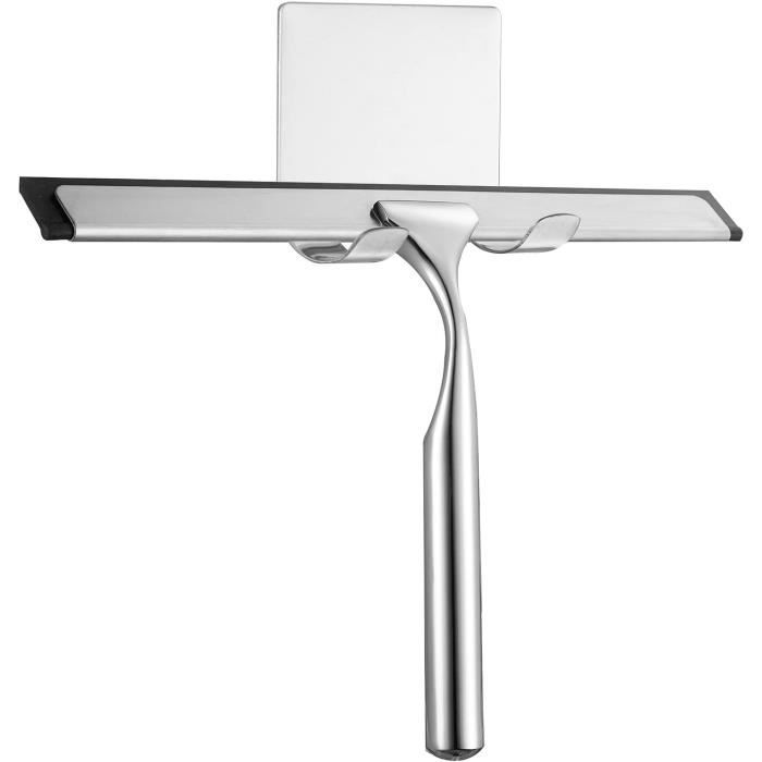 WENKO Etagère Murale Salle De Bain, Panier De Douche Fixation Sans Percage Power Loc Bovino Acier Inox 22 5x6x11 5 Cm Brillant