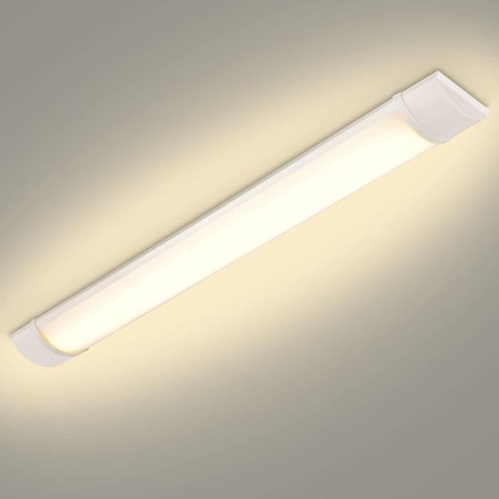 Neon LED 90cm 30W 3000LM Connectable - Tube LED 6500K Blanc Froid Étanche IP54 Pour Atelier, Garage, Bureau Et Magasin