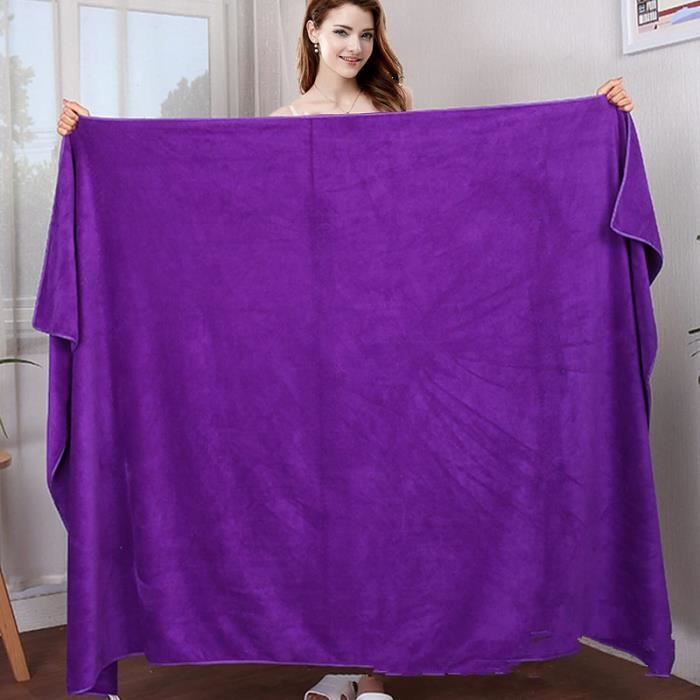 Grande Serviette Humide Pour Douche Rapide - 80x50 Cm, 1 Pièce Blanche, Idéale Voyage Ou Spa