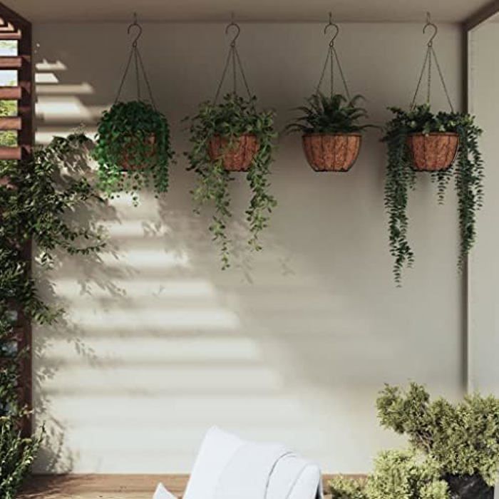 vidaXL Jardinières suspendues coco Ø40 cm - vue 2