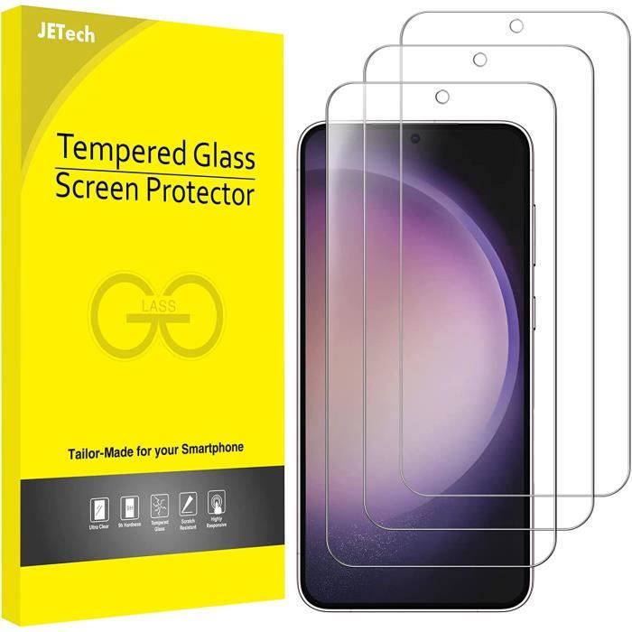 Verre Trempé pour Samsung Galaxy S23+ - S23 Plus 5G 6.6 Pouces, Compatible ID d'Empreinte Digitale, Film Protection D'écran, A406