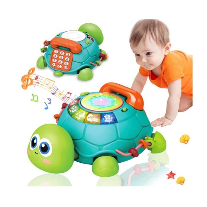 Jouets musicaux pour bébés garçons de 1 an Filles, jouets rampants pour  bébés avec musique et lumières, apprentissage jouets pour bébé pingouin 6  mois plus