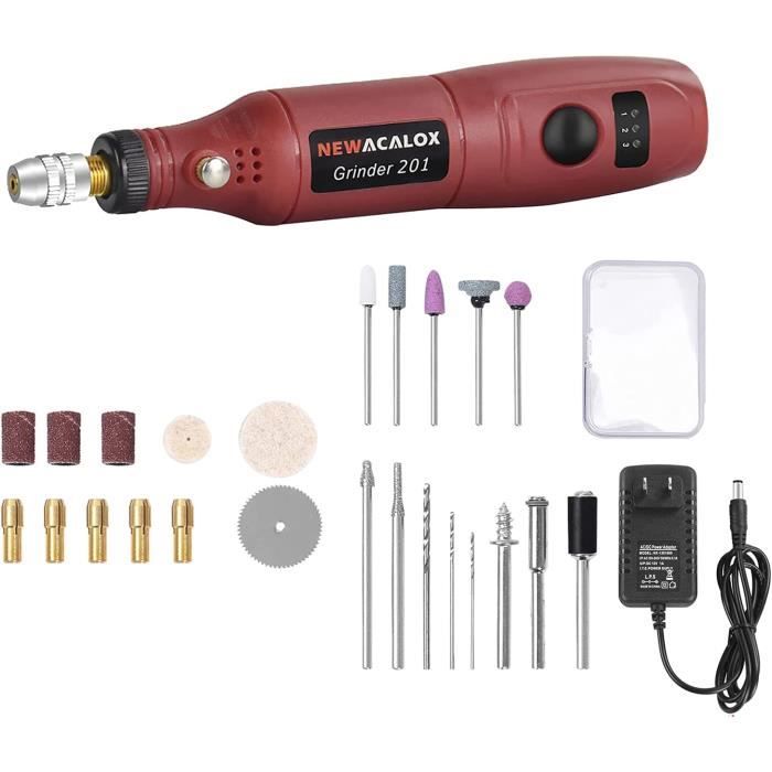 ARROWMAX Stylo De Gravure électrique Rechargeable Sans Fil Avec 42 Embouts - Boîtier En