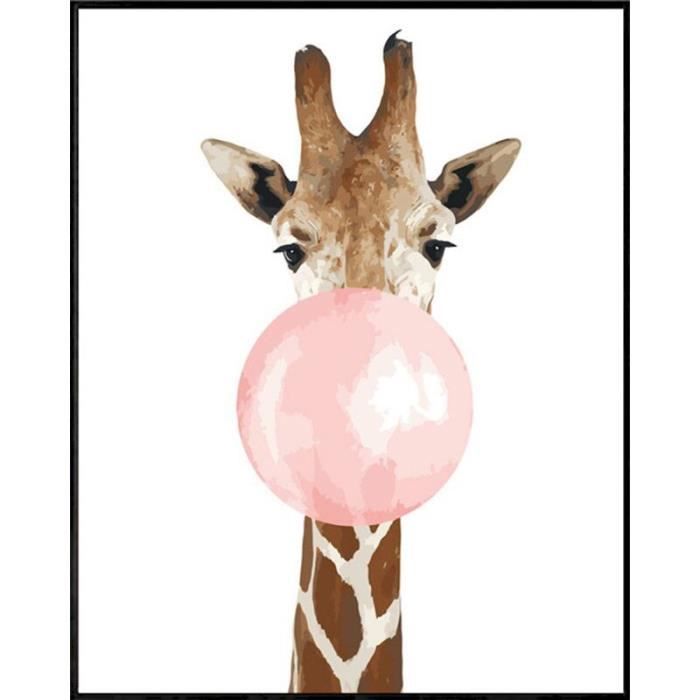 Kit Peinture Par Numéros Adulte Panda 20x30 Cm Avec Cadre - Loisir Créatif Anti-stress - Cadeau DIY