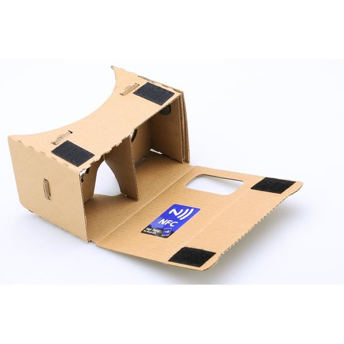 Lunette 3D Google Cardboard - Réalité augmentée, NFC, iPhone, Android