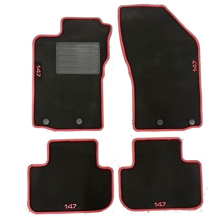 Jeu de 4 tapis moquette pour ALFA ROMEO 147