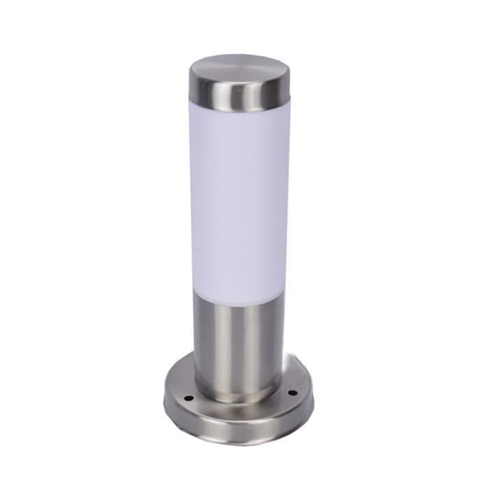 couleur émettrice blanca 6000k pilier lumineux d'extérieur en acier inoxydable, éclairage d'extérieur, borne