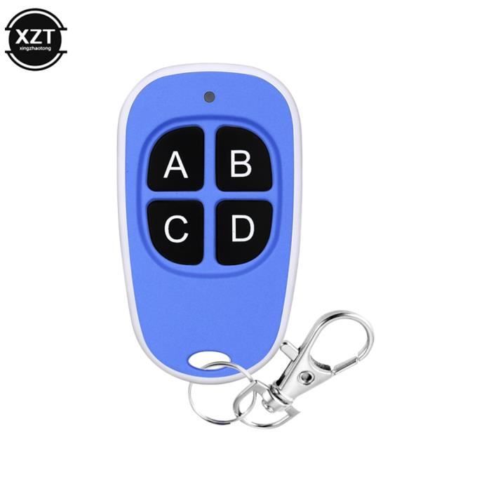 Lot 4 Porte-Clés Télécommande Clonage 433.92 MHz - Universel Pour Voiture, Garage, Alarme, Copie Facile