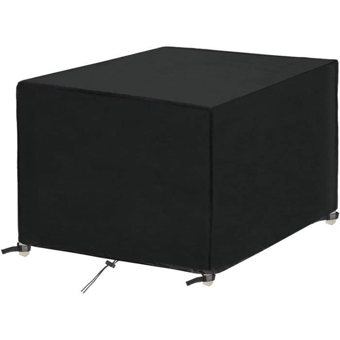 Housse Salon De Jardin 170x110x75cm Noir 420D Oxford Housse Table De Jardin Rectangulaire Resistant Aux Dechirures Pour Anti Uv Impermeable 96182792