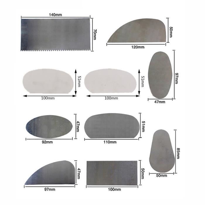 Lot De 2 Outils De Sculpture Et Modelage Pour Argile/poterie - Acier Inoxydable, Double Fonction