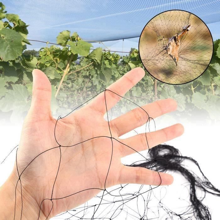 Filet Anti-Oiseaux 4x10m - Maille 15mm - Protection Jardins & Vergers