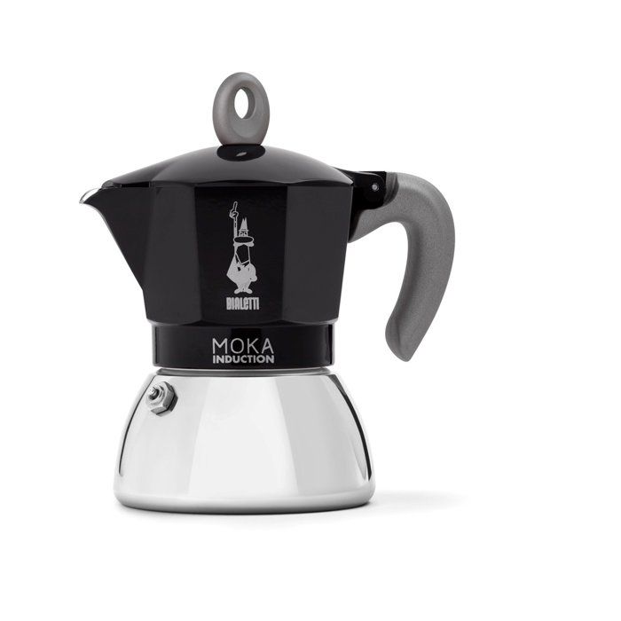 Cafetière italienne - BIALETTI - MOKA Induction - 4 tasses - 150 ml - Noir