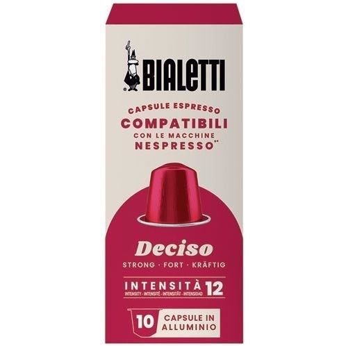Bialetti Café en capsule - Deciso - Compatible Nespresso - Lot de 10