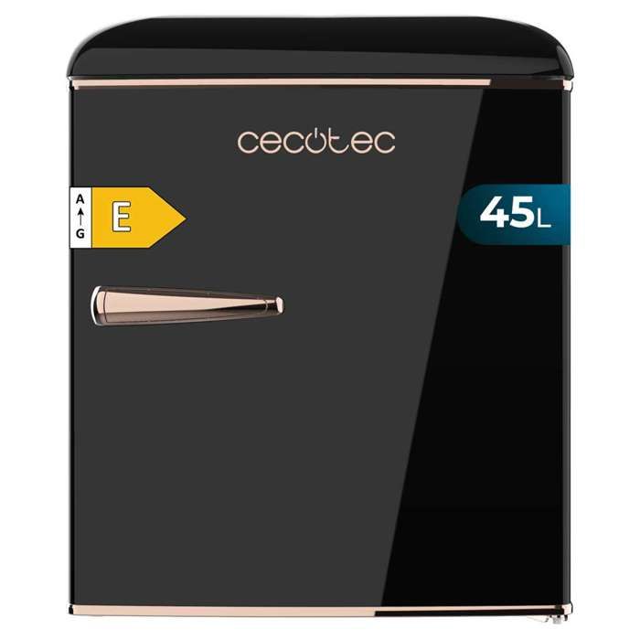 Mini Frigo - CECOTEC - Bolero CoolMarket TT Origin 45 - 45L - Classe Énergétique E - Finition Rétro
